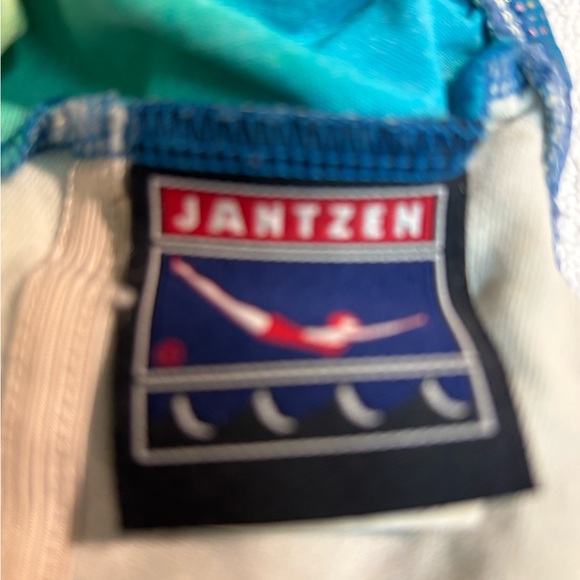 Jantzen Blue and Green Swimsuit - Picture 3 of 4